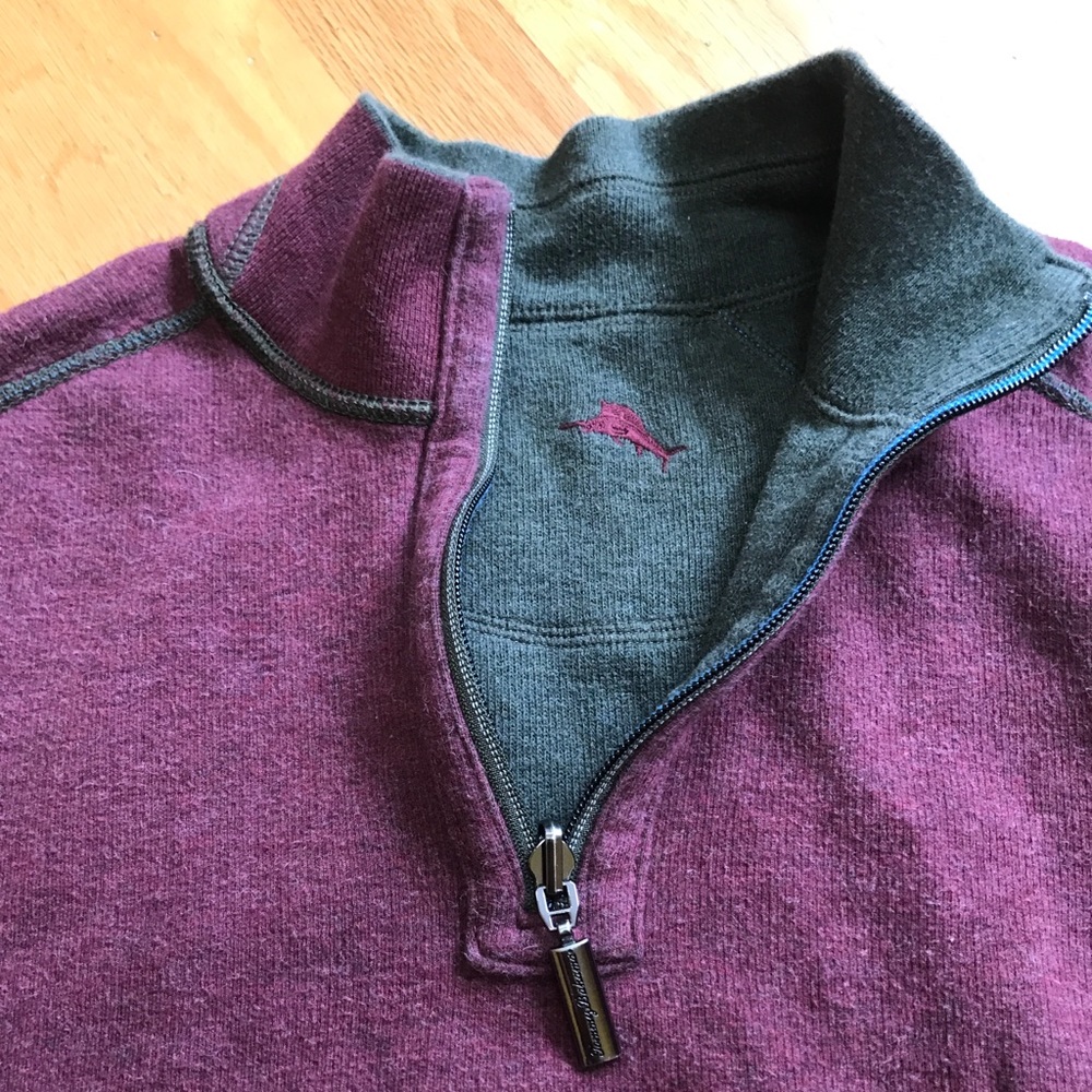 Tommy Bahama 3/4 Zip Pullover Sz M